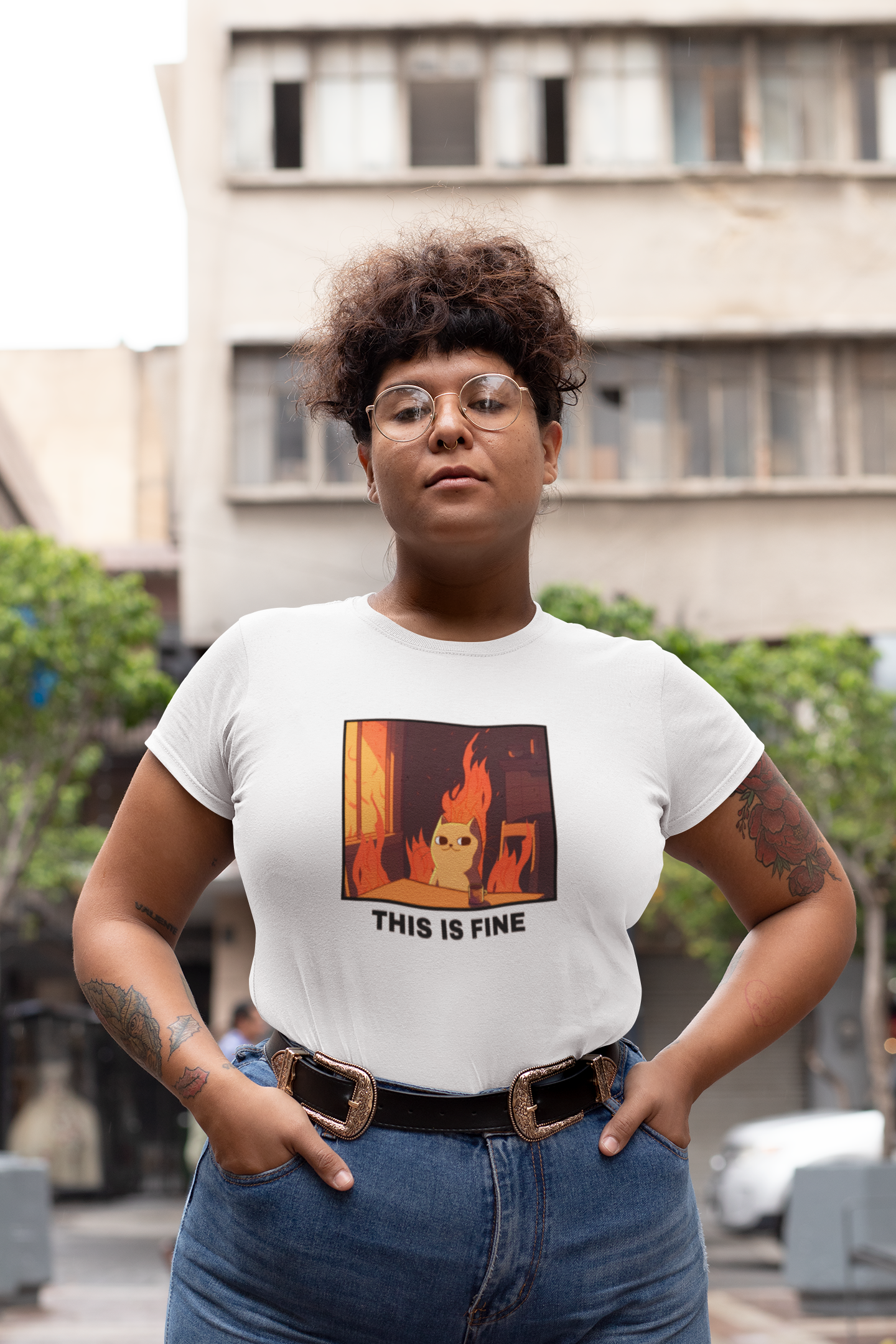 Unisex T-shirt - This is fine