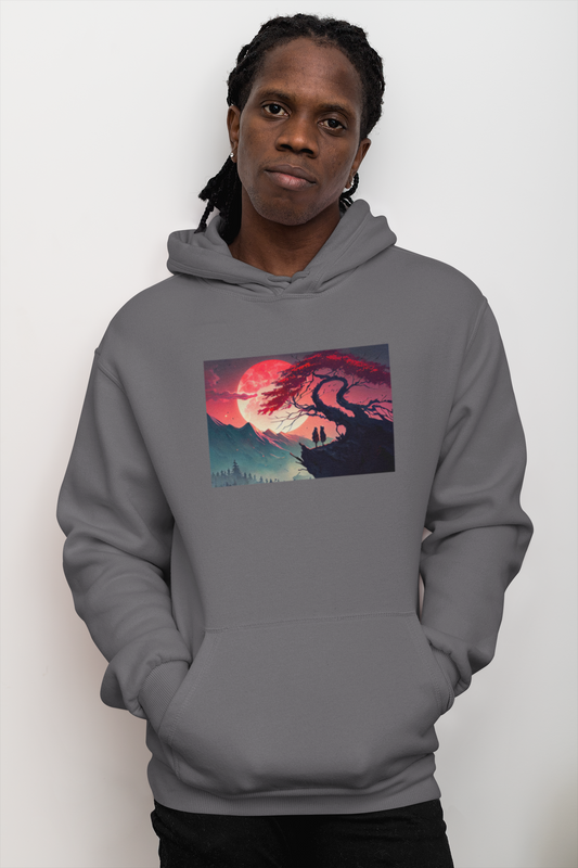 Unisex Hoodie - Crimson Nightfall